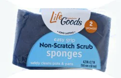 Life Goods Easy Grip Non-Scratch Scrub Sponges 1 ea