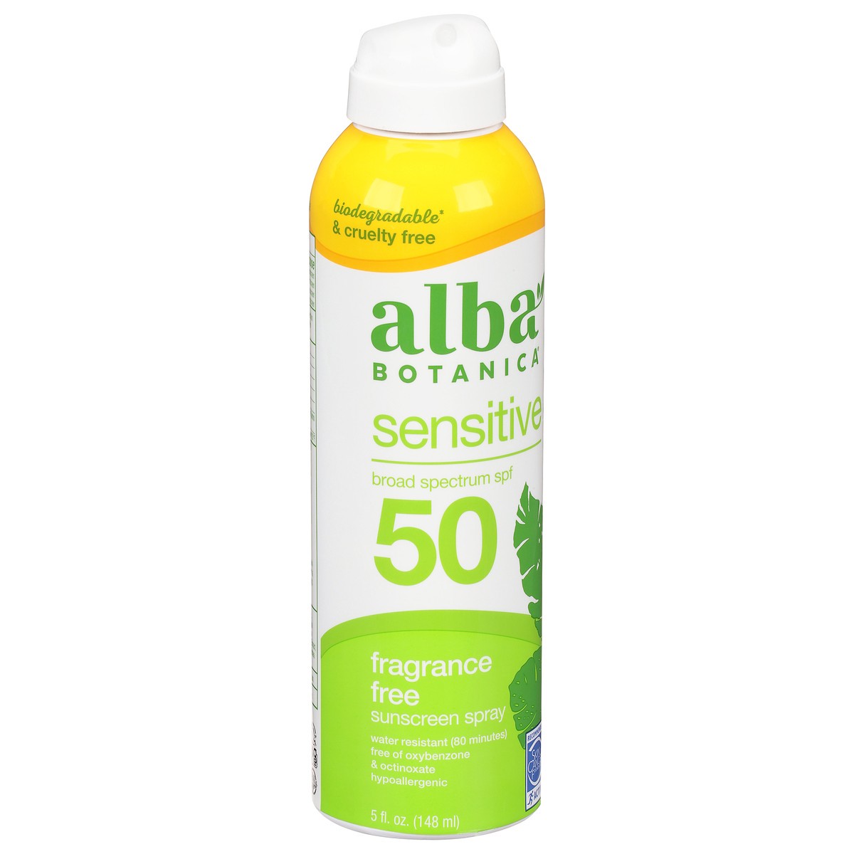 slide 7 of 12, Alba Botanica Sunscreen Spray Fragrance Free Spf 50, 5 oz