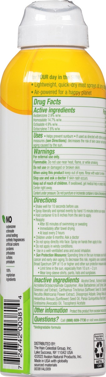 slide 12 of 12, Alba Botanica Sunscreen Spray Fragrance Free Spf 50, 5 oz