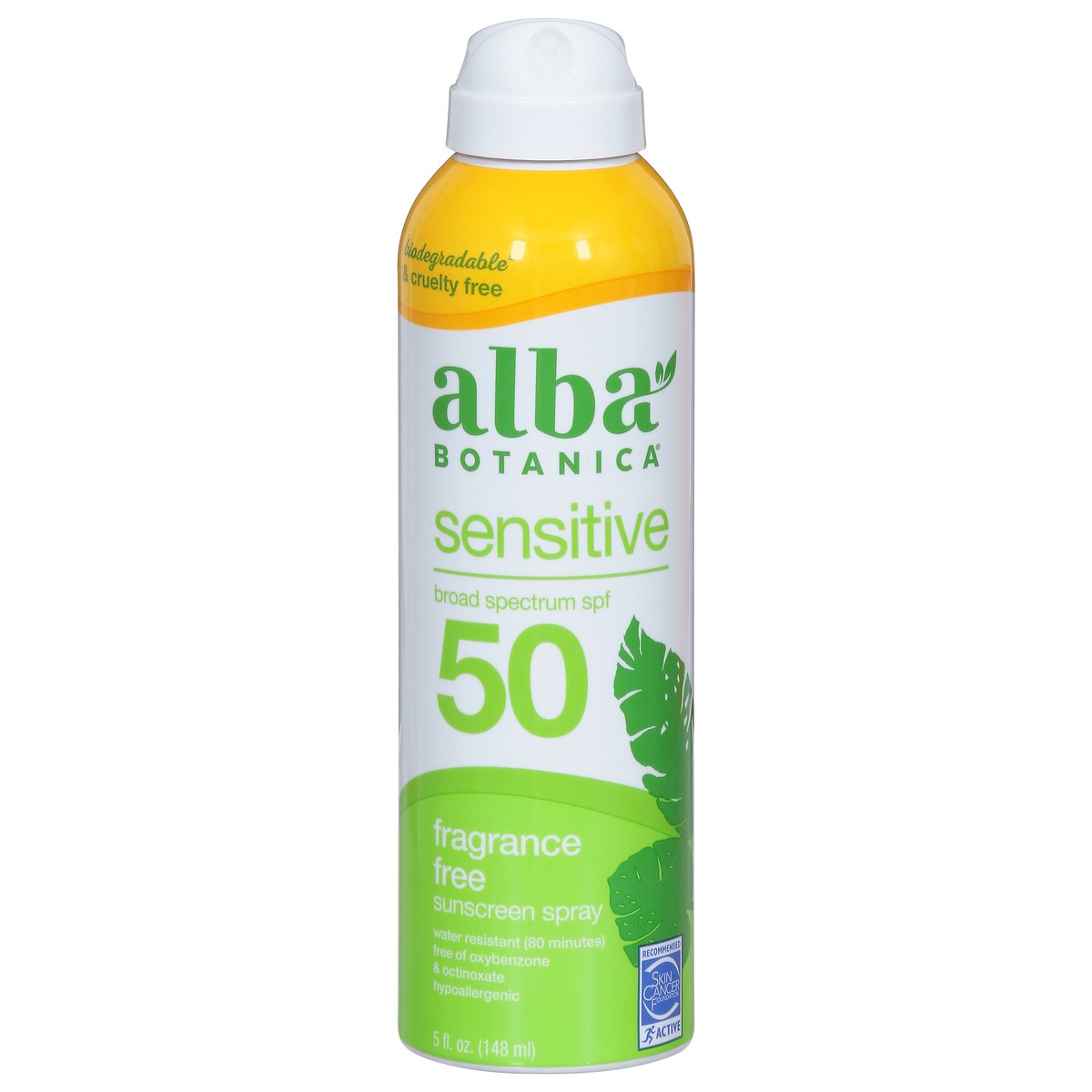 slide 1 of 12, Alba Botanica Sunscreen Spray Fragrance Free Spf 50, 5 oz