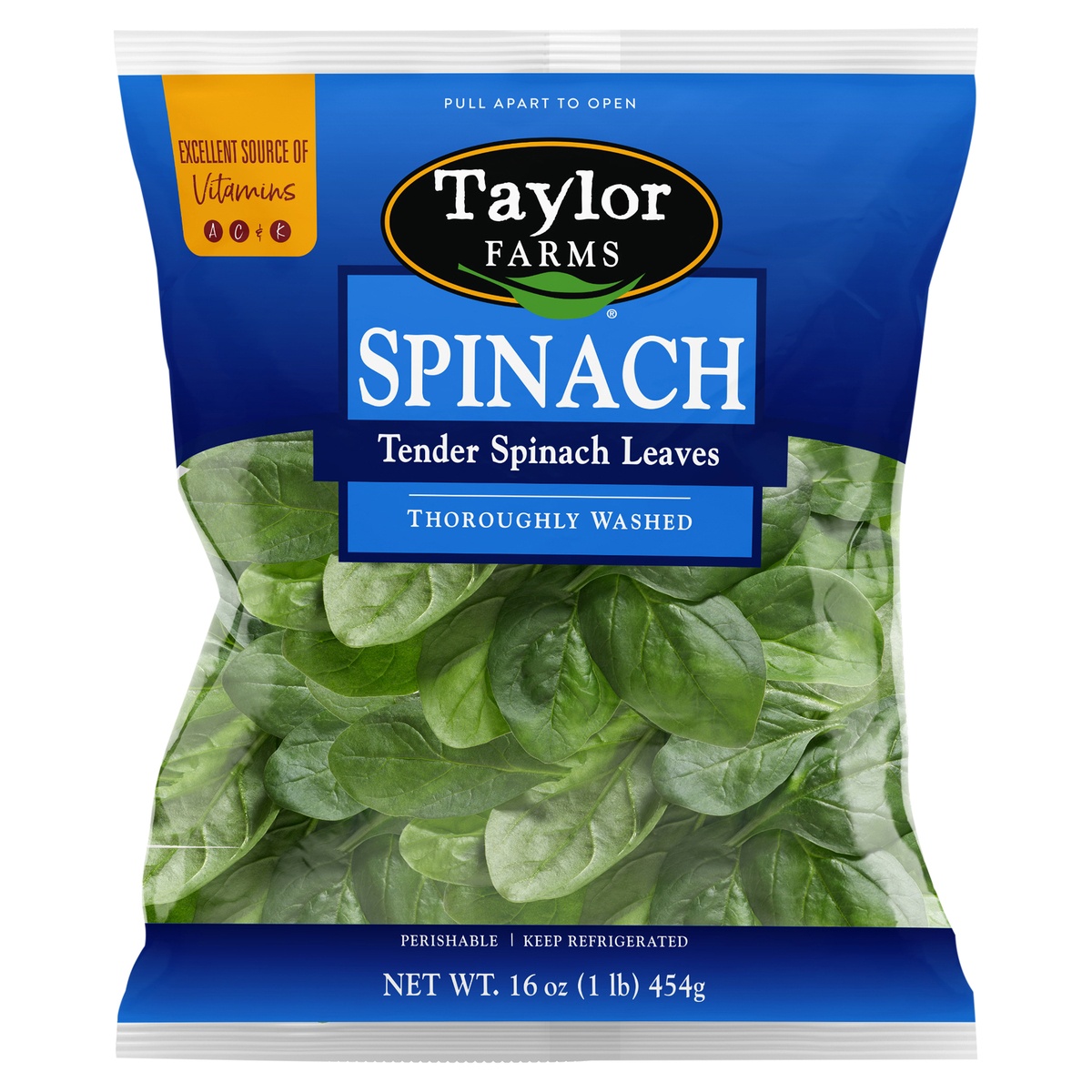 Taylor Farms Tender Spinach Leaves 16 oz 16 oz | Shipt