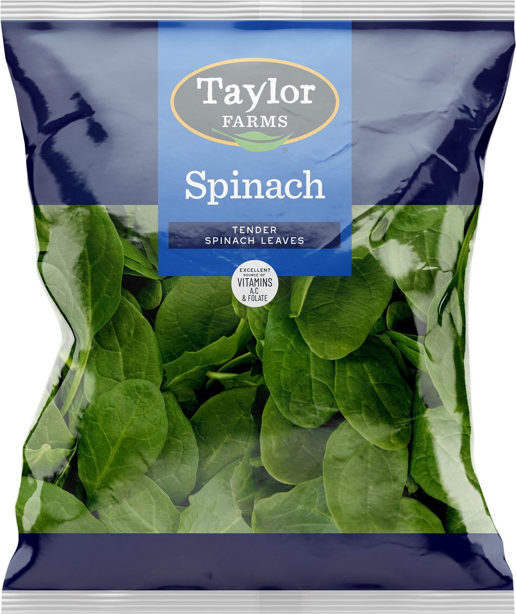 slide 6 of 8, Taylor Farms Spinach, 16 oz