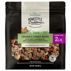 Freshpet Homestyle Creations Chicken & Turkey Recipe 2lb - 2 LB