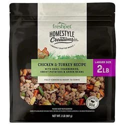 Freshpet Homestyle Creations Chicken & Turkey Recipe 2lb - 2 LB