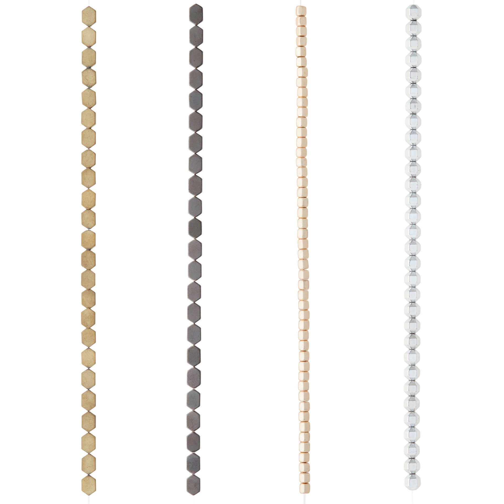 slide 3 of 3, Metallic Hematite Mix Beads By Bead Landing, 3mm-6mm