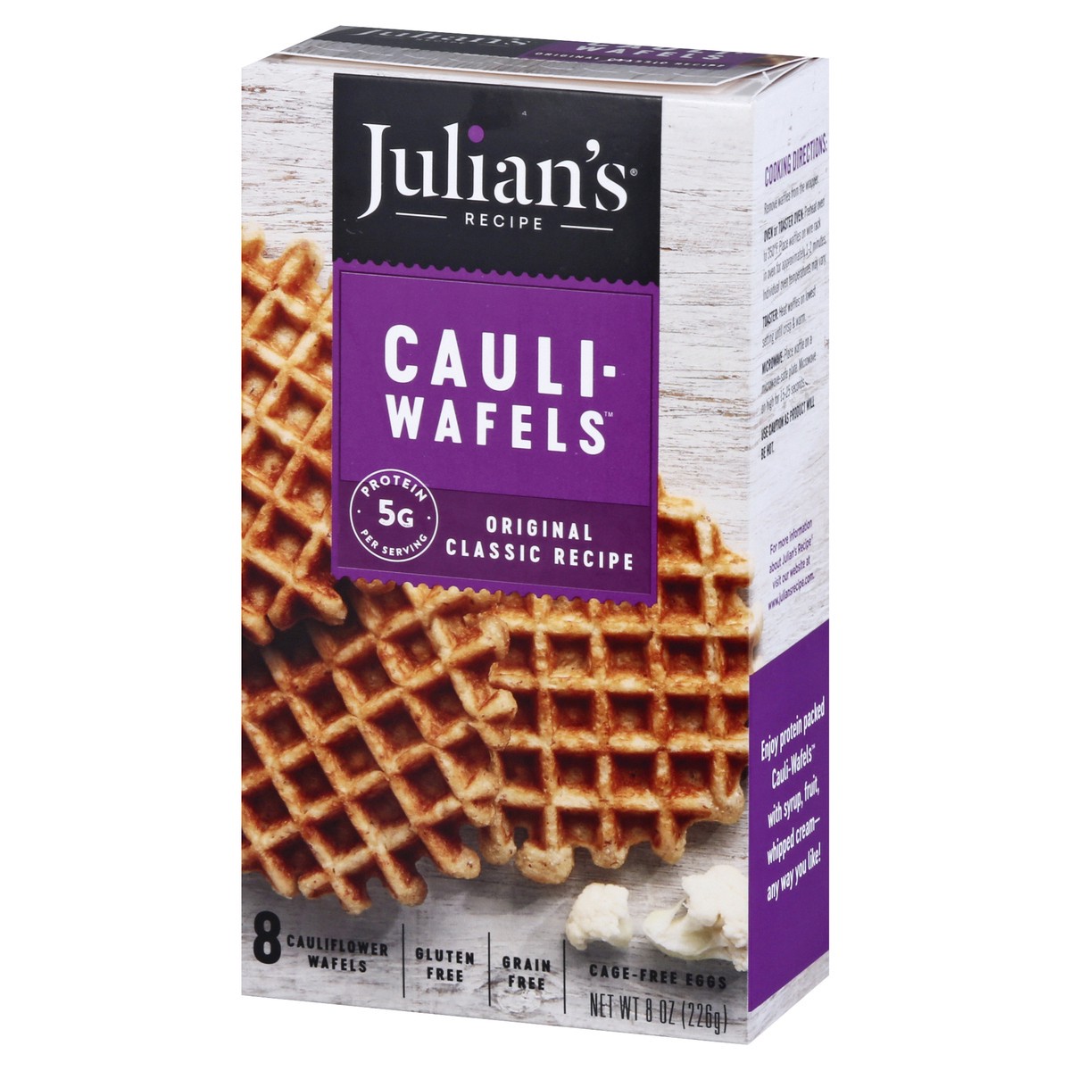 slide 8 of 13, Julian's Recipe Original Classic Recipe Cauli-Wafels 8 ea, 8 ct