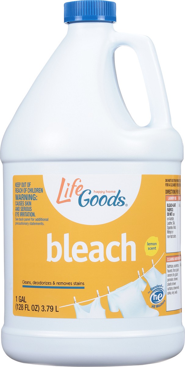 slide 10 of 12, Life Goods Lemon Scent Bleach 128 fl oz, 128 fl oz
