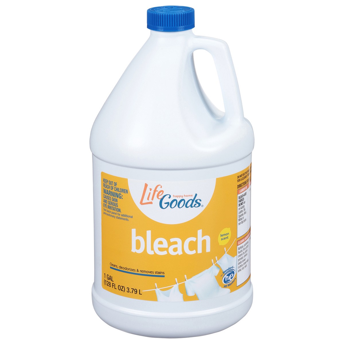 slide 9 of 12, Life Goods Lemon Scent Bleach 128 fl oz, 128 fl oz