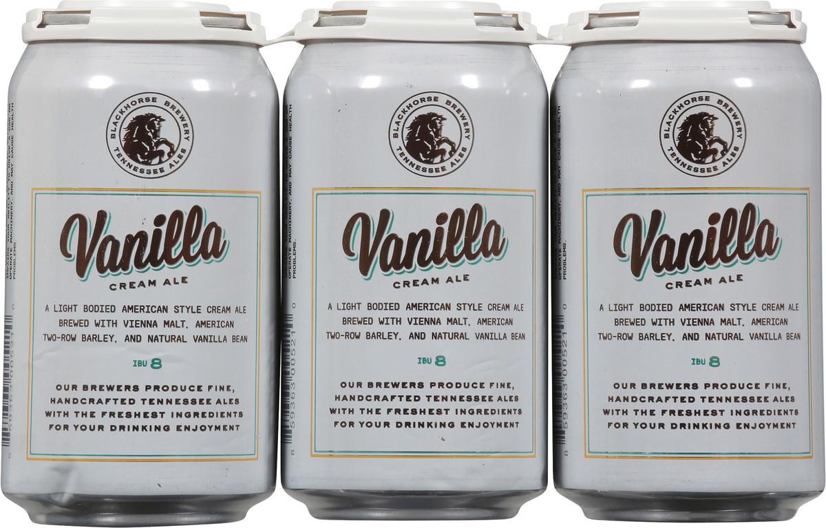 slide 8 of 10, Blackhorse Brewery Vanilla Cream Ale Beer 6 - 12 fl oz Cans, 6 ct; 12 oz