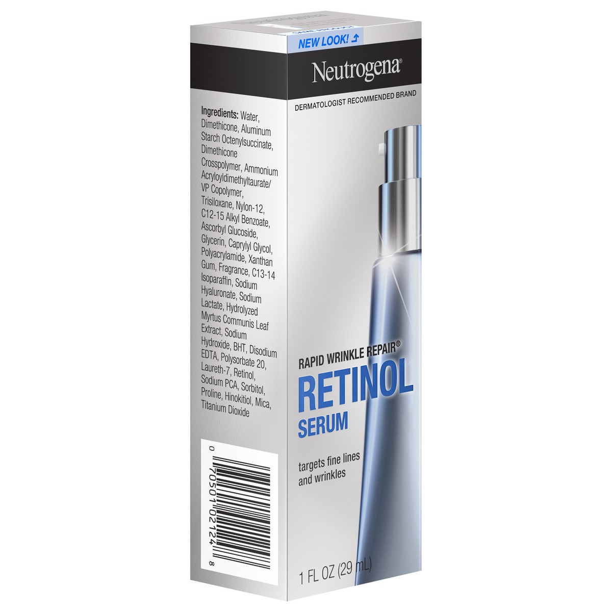 slide 5 of 6, Neutrogena Rapid Wrinkle Repair Retinol Face Serum, Daily Anti-Aging Serum for Face with Retinol & Hyaluronic Acid to Fight Fine Lines, Wrinkles, & Dark Spots, 1 fl. oz, 1 fl oz