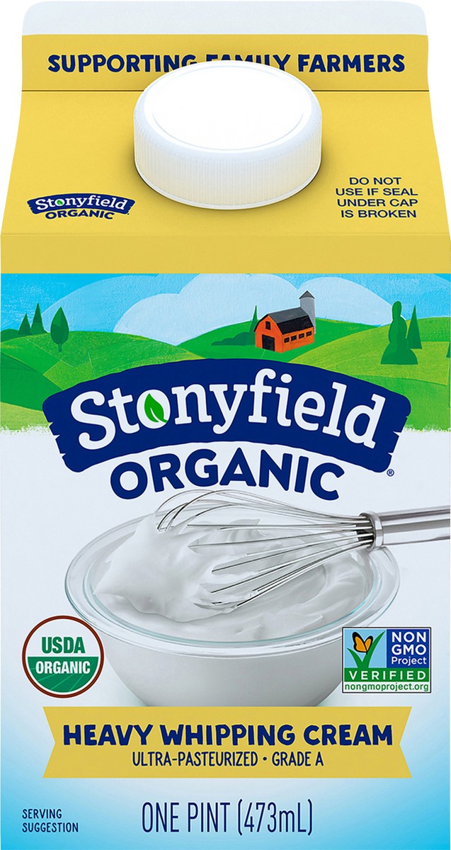 slide 9 of 9, Stonyfield Organic Heavy Whipping Cream 1 pt, 1 pint