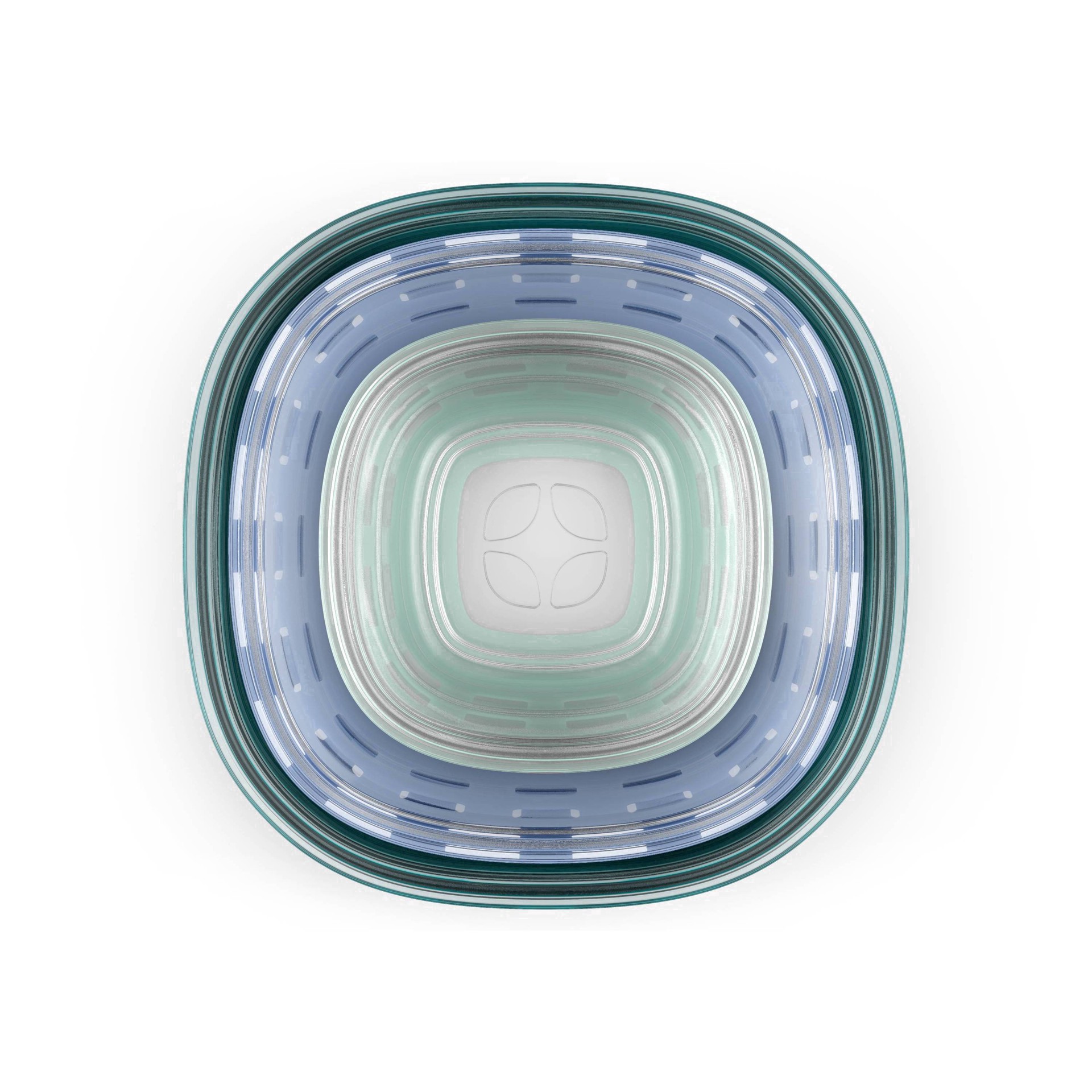 slide 20 of 21, Ello Duraglass Round Meal Prep Set, Melon, 10 ct