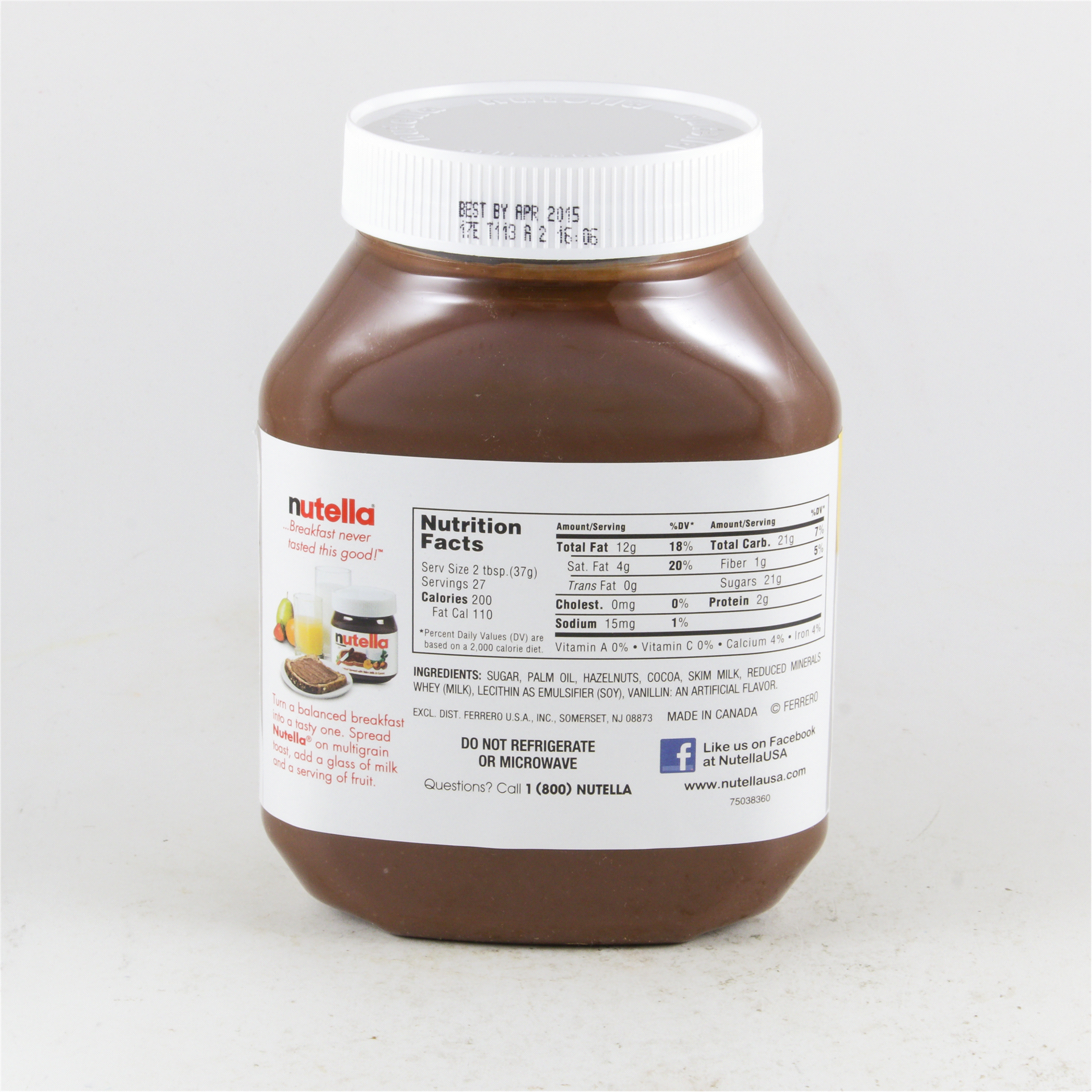 slide 3 of 13, Nutella Hazelnut Spread with Cocoa 2.2 lb, 2.2 lb