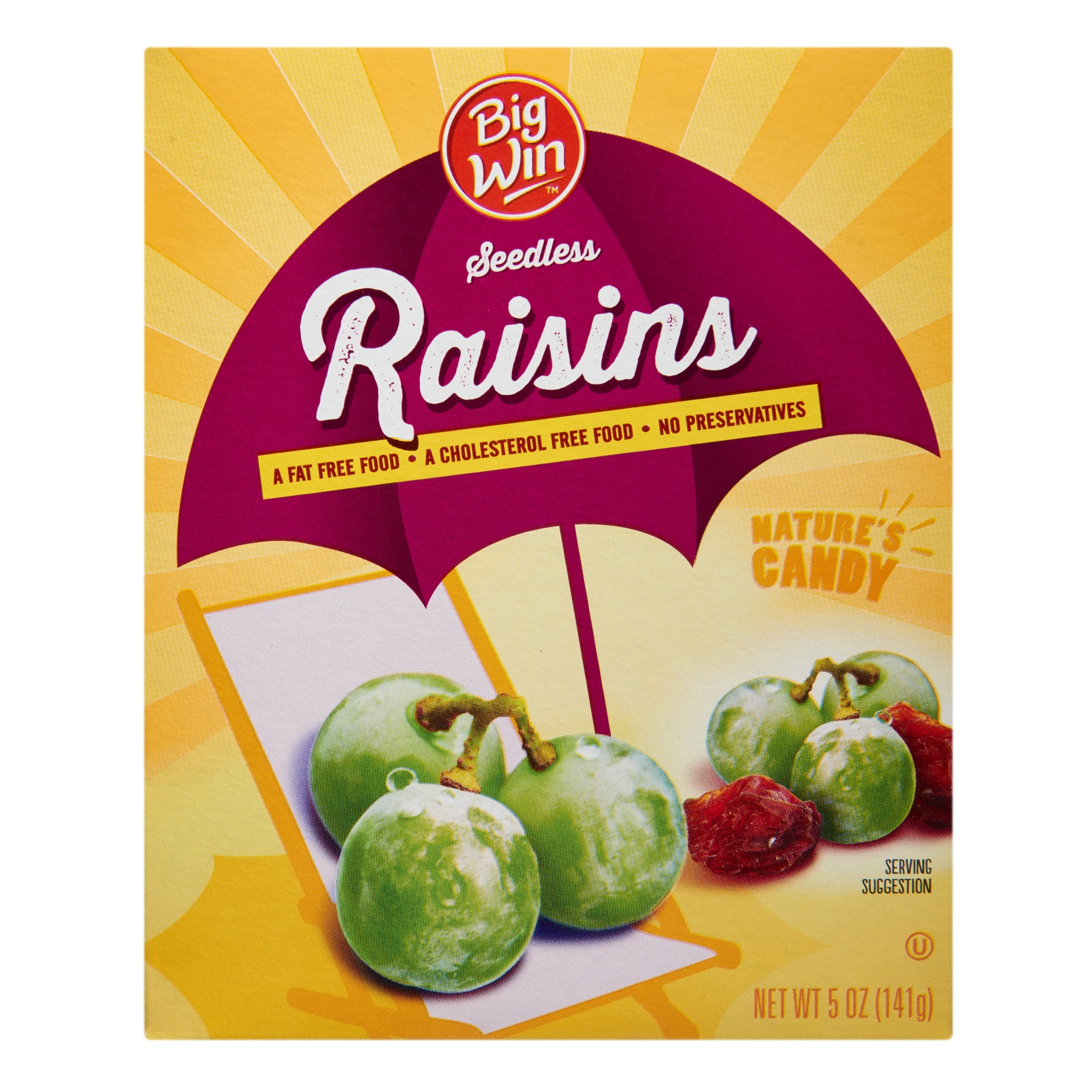 slide 1 of 3, Big Win Seedless Raisins, 5 oz