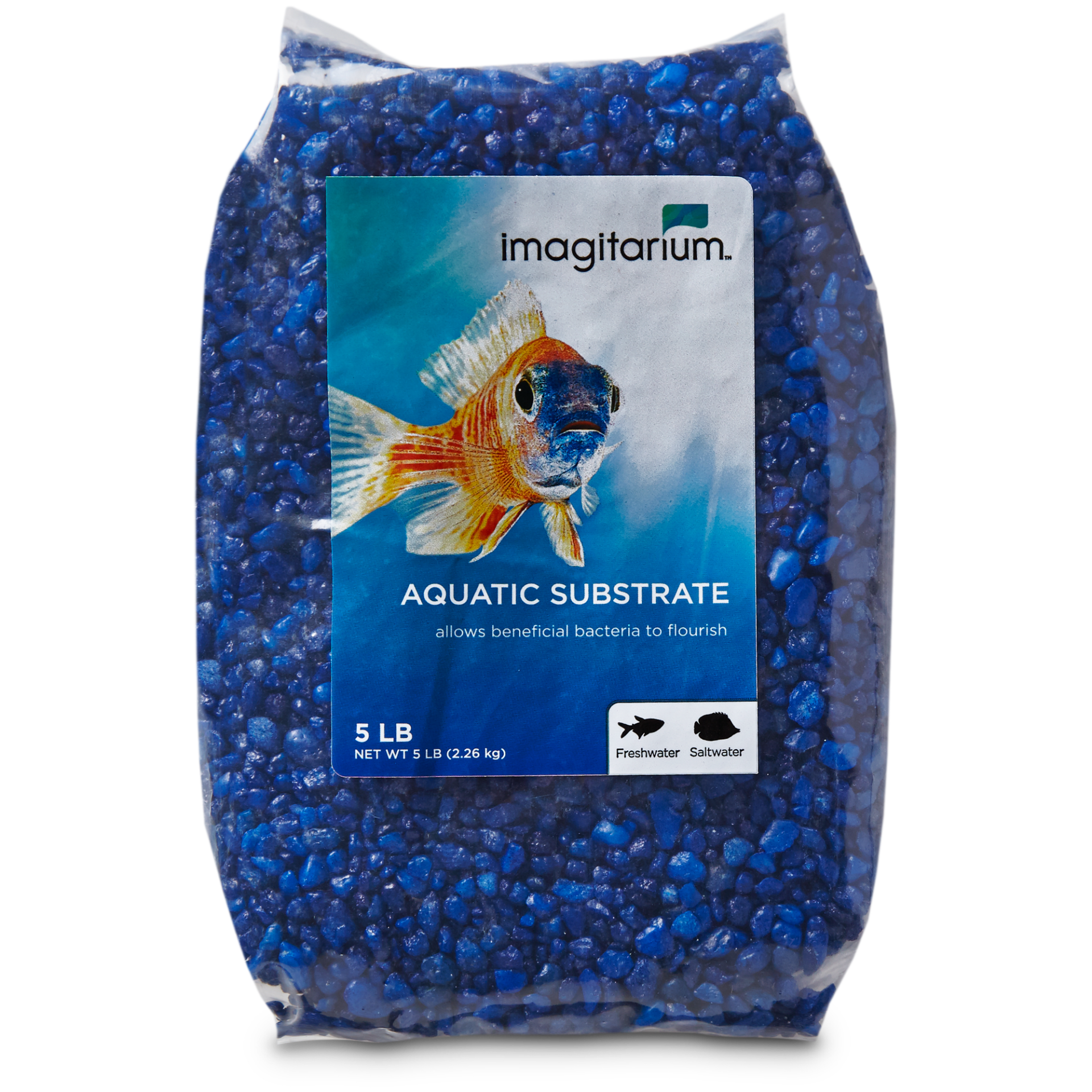 slide 1 of 1, Imagitarium Dark Blue Aquarium Gravel, 5 lb