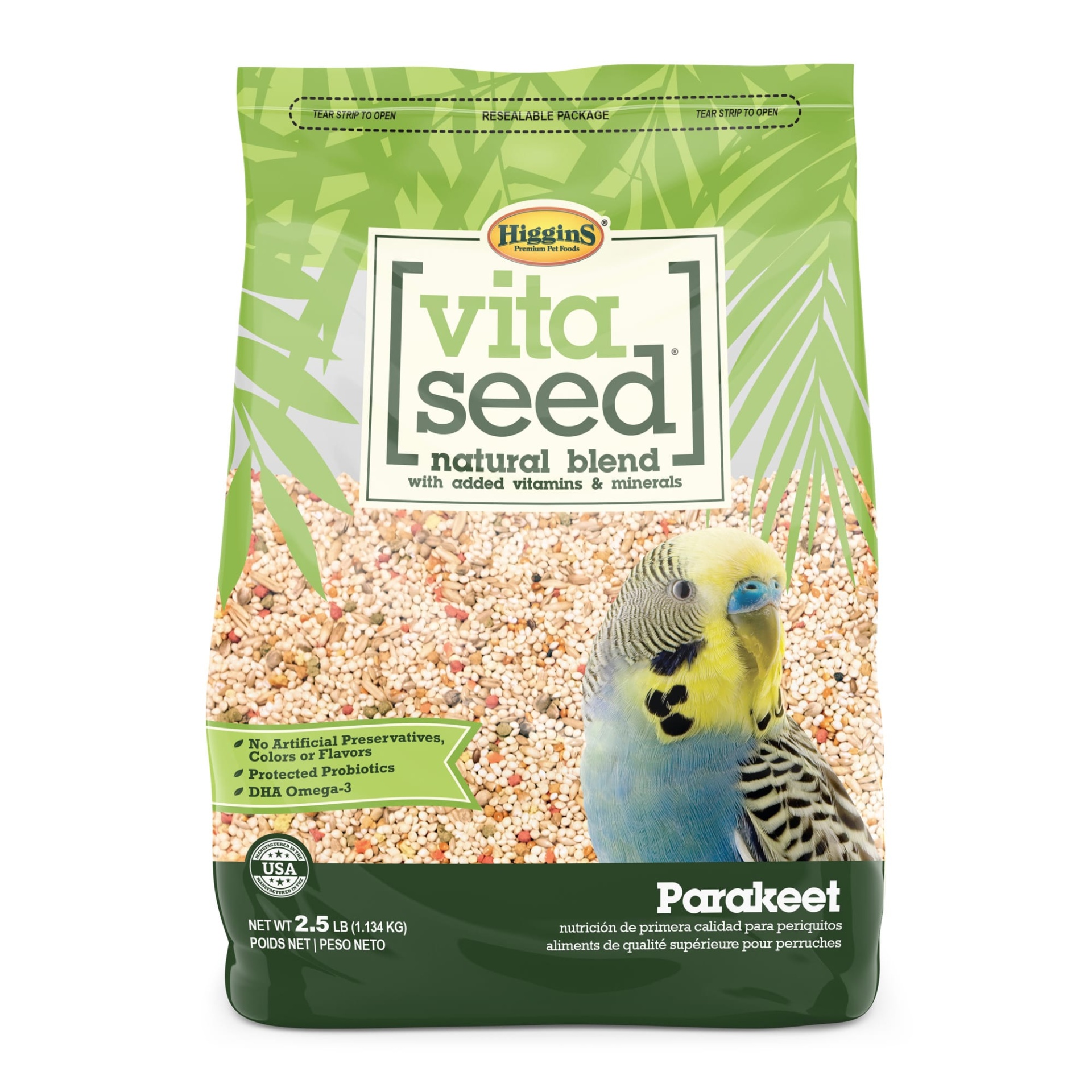 slide 1 of 1, Higgins Vita Seed Parakeet Food, 2.5 lb