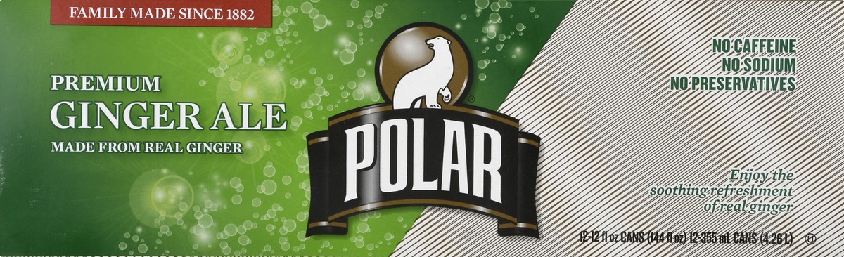 slide 8 of 13, Polar Premium Ginger Ale 12 - 12 fl oz Cans, 12 ct