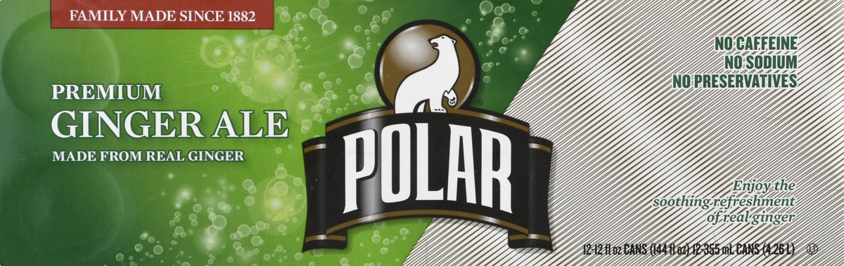 slide 9 of 13, Polar Premium Ginger Ale 12 - 12 fl oz Cans, 12 ct