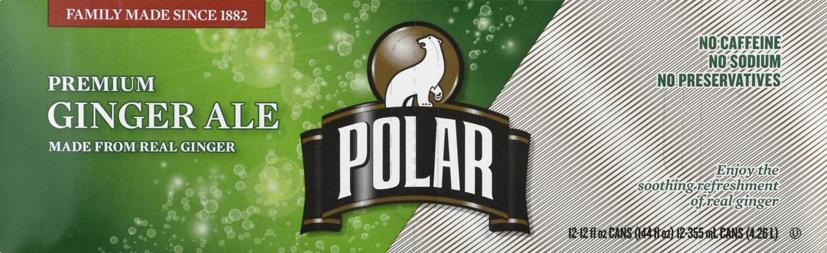 slide 5 of 13, Polar Premium Ginger Ale 12 - 12 fl oz Cans, 12 ct