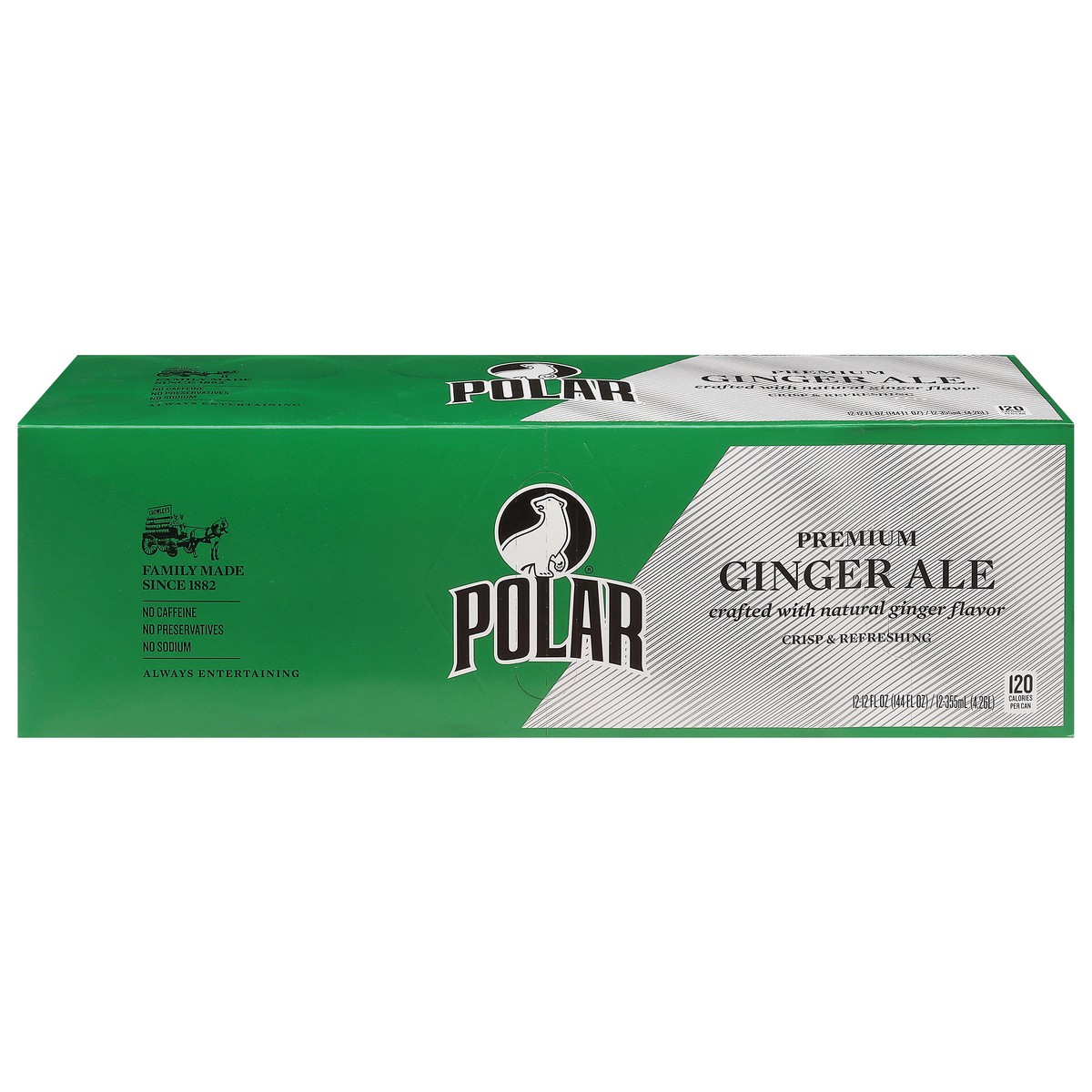 slide 1 of 13, Polar Premium Ginger Ale 12 - 12 fl oz Cans, 12 ct