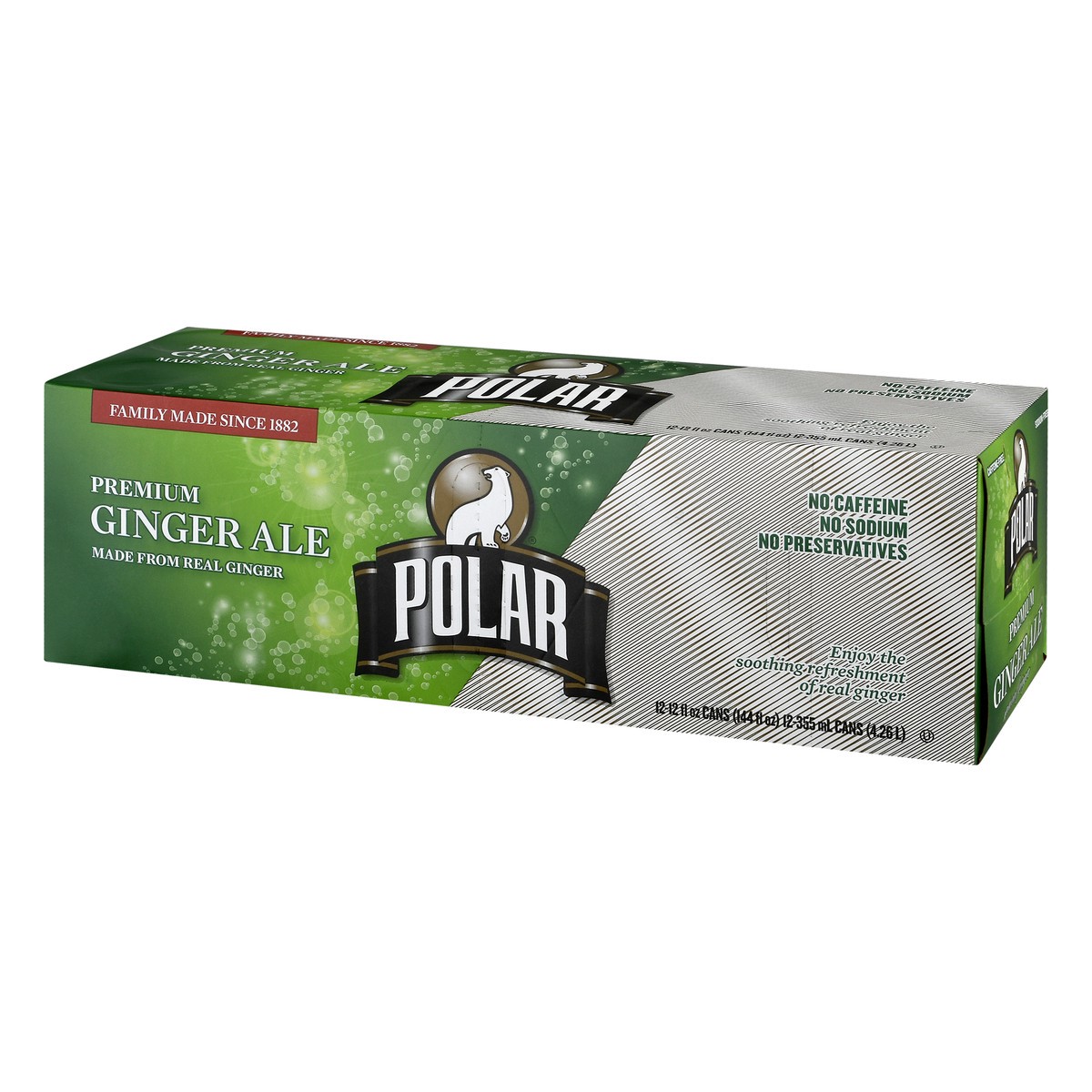 slide 3 of 13, Polar Premium Ginger Ale 12 - 12 fl oz Cans, 12 ct