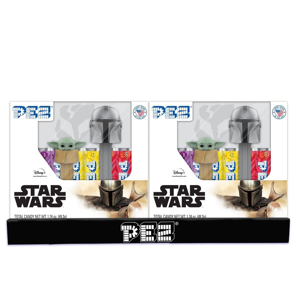 slide 2 of 2, PEZ Star Wars Mandalorian Twin Pack Candy Dispenser, 1.74 oz
