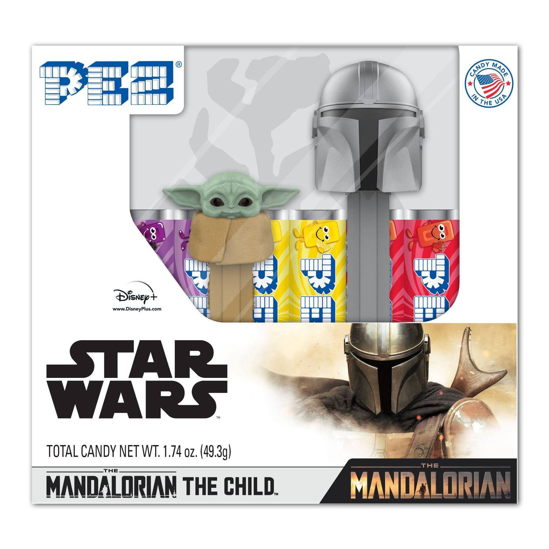 slide 1 of 2, PEZ Star Wars Mandalorian Twin Pack Candy Dispenser, 1.74 oz