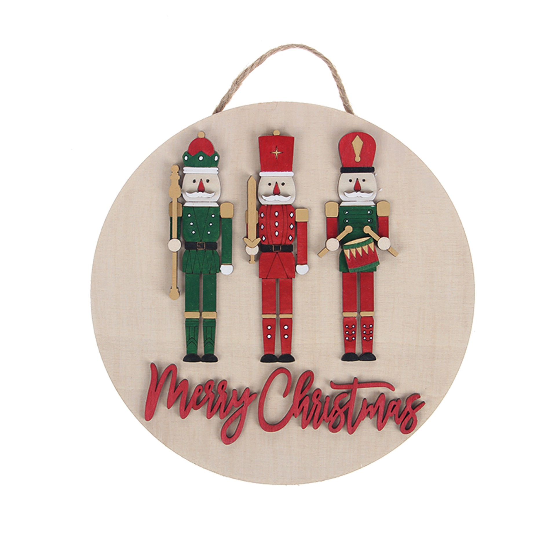 slide 3 of 4, 6" Nutcrackers Plaque Diy Wood Decor Kit By Make Market, 6 in x 6 in