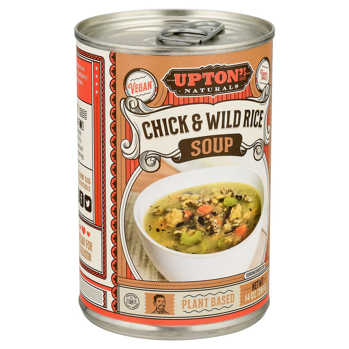slide 5 of 9, Upton's Naturals Chick & Wild Rice Soup 14 oz, 14 oz