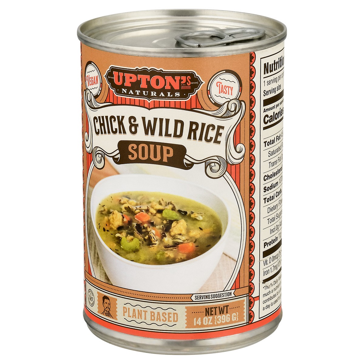 slide 4 of 9, Upton's Naturals Chick & Wild Rice Soup 14 oz, 14 oz