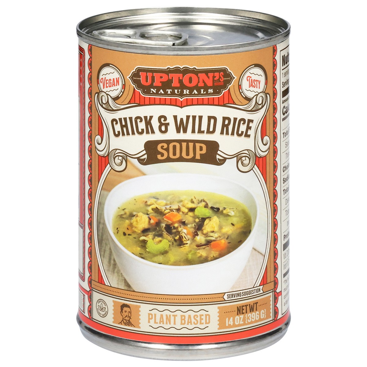 slide 1 of 9, Upton's Naturals Chick & Wild Rice Soup 14 oz, 14 oz