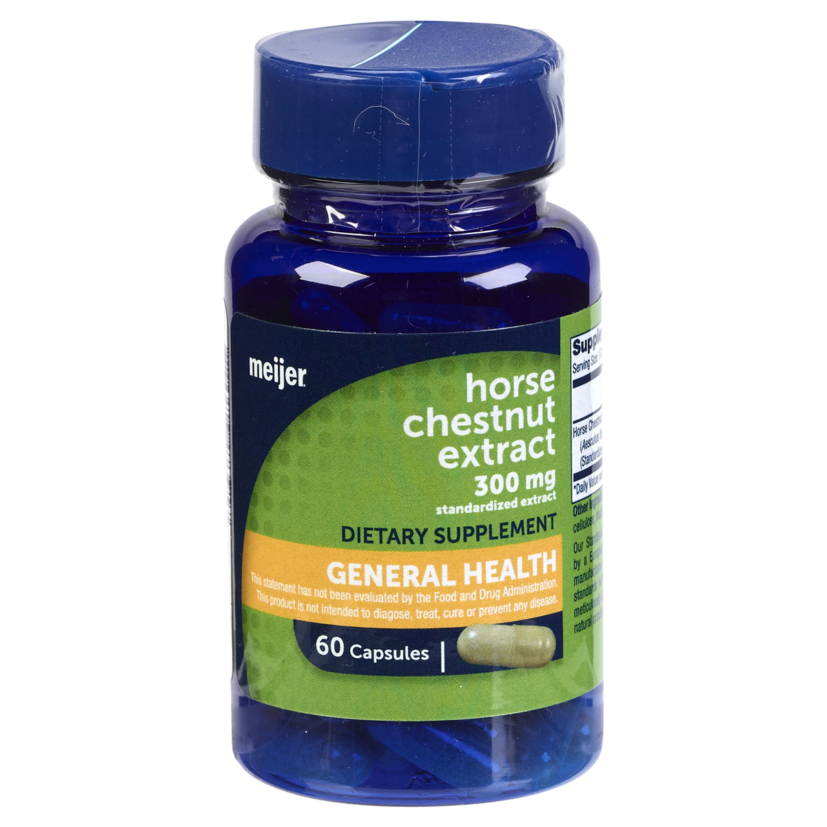 slide 1 of 1, Meijer Herbal Horse Chestnut Extract Capsules, 300 mg, 60 ct