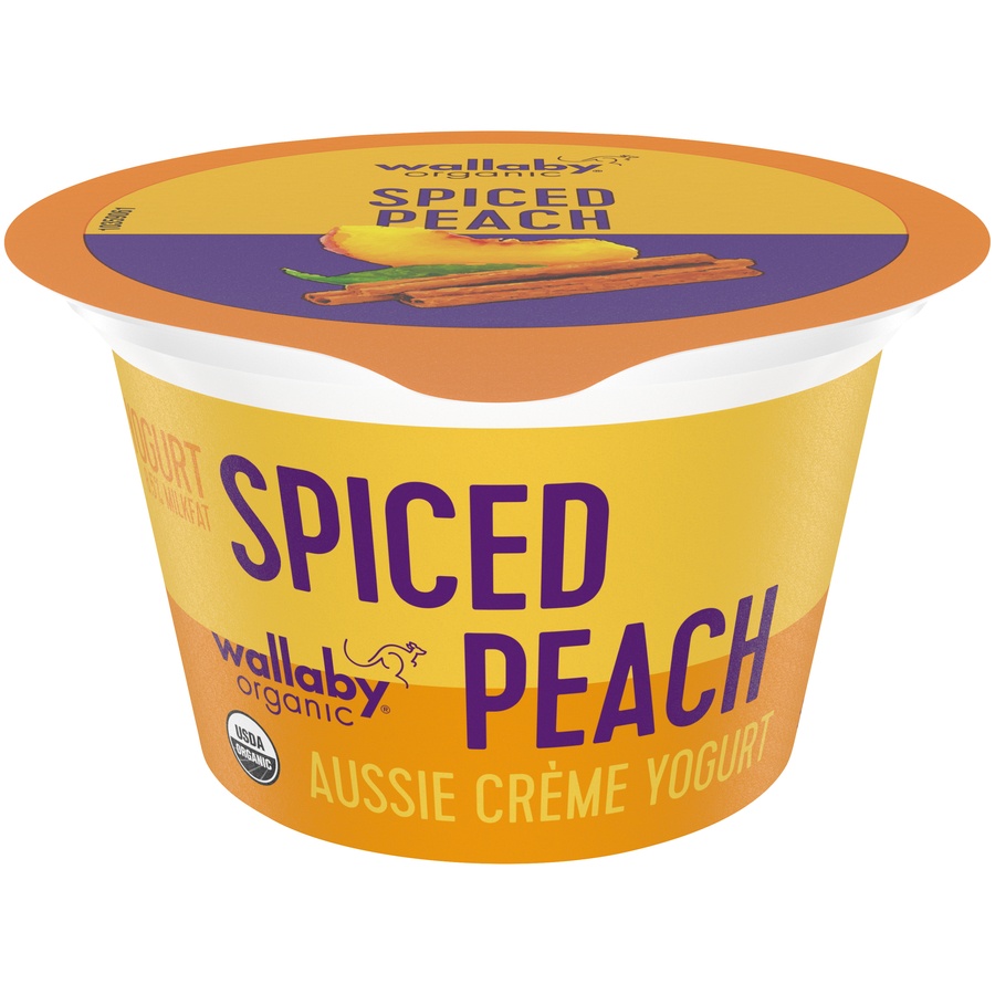 slide 1 of 1, Wallaby Spiced Peach Creme Cup, 5.3 oz