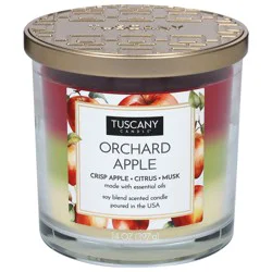 Tuscany Candle Soy Blend Scented Orchard Apple Candle, 1 Each