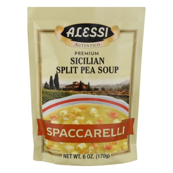 slide 1 of 2, Alessi Spaccarelli Sicilian Split Pea Soup, 6 oz