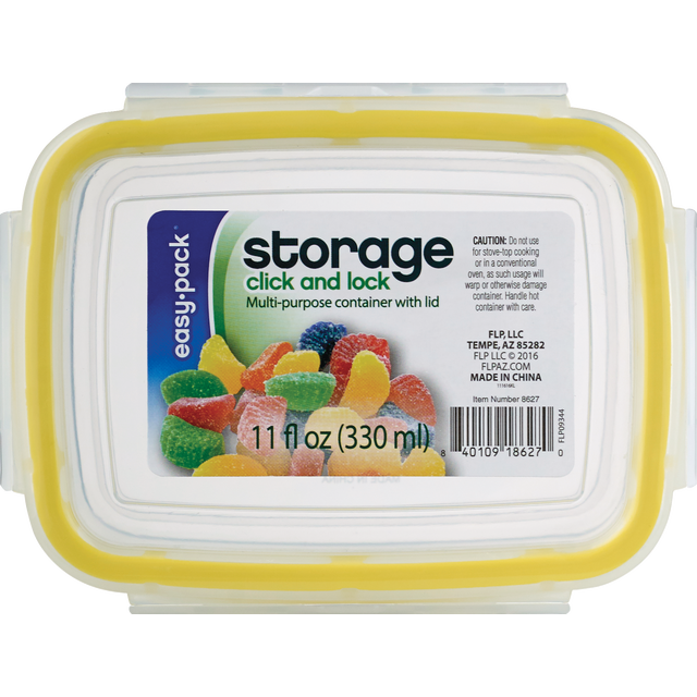 slide 1 of 1, Easy Pack Rectangular Click & Lock Storage Container, 1 ct