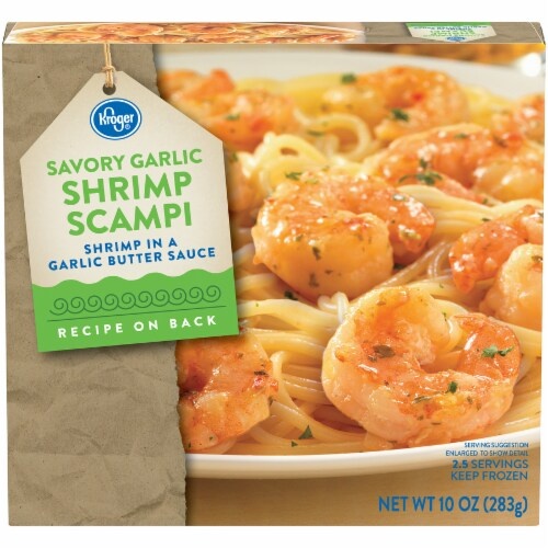 slide 1 of 1, Kroger Savory Garlic Shrimp Scampi, 10 oz