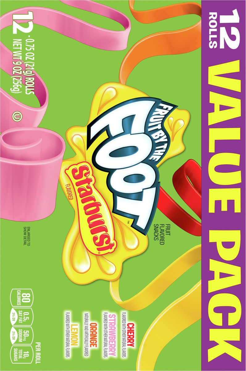 slide 5 of 9, Fruit by the Foot Fruit Flavored Snacks, Starburst, Variety Pack, 12 ct, 12 ct