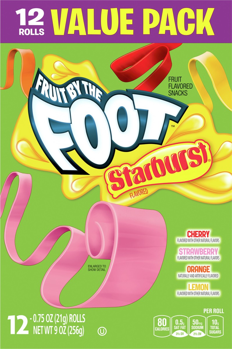 slide 3 of 9, Fruit by the Foot Fruit Flavored Snacks, Starburst, Variety Pack, 12 ct, 12 ct