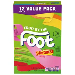 Fruit by the Foot Fruit Flavored Snacks, Starburst, Variety Pack, 12 ct