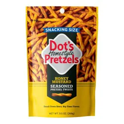 Dot's Homestyle Pretzels Honey Mustard Pretzel Twists, Snacking Size - 9.5 oz
