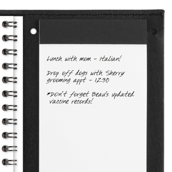 slide 5 of 10, AT-A-GLANCE® 2026 Refillable Weekly Appointment Book Planner, Black, Pocket, 3 1/4"" x 6 1/4"", 1 ct