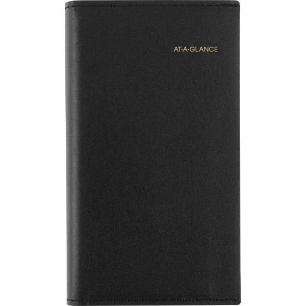 slide 8 of 10, AT-A-GLANCE® 2026 Refillable Weekly Appointment Book Planner, Black, Pocket, 3 1/4"" x 6 1/4"", 1 ct