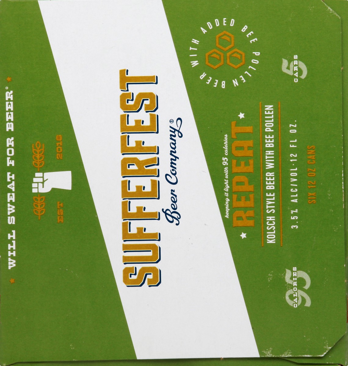 slide 9 of 9, Sufferfest Beer Co. Sufferfest Repeat Beer, 6 ct; 12 fl oz