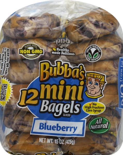 slide 1 of 1, Bubbas Bagels 12 ea, 12 ct