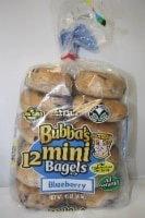 slide 1 of 1, Bubba's Blueberry Mini BaGels, 15 oz