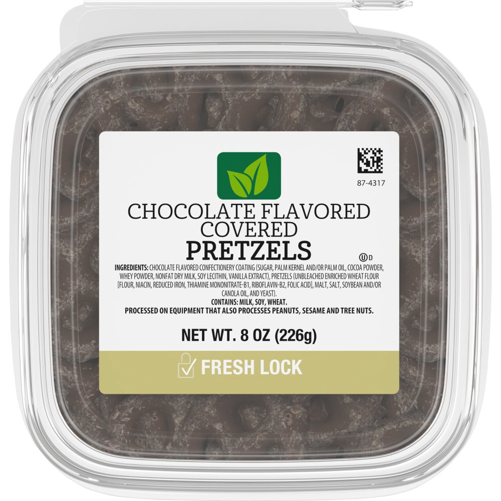 slide 1 of 3, Kroger Chocolate Flavored Covered Pretzels, 8 oz