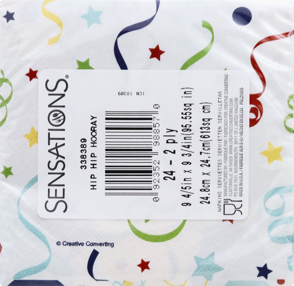 slide 3 of 11, Sensations Napkins 24 ea, 24 ct