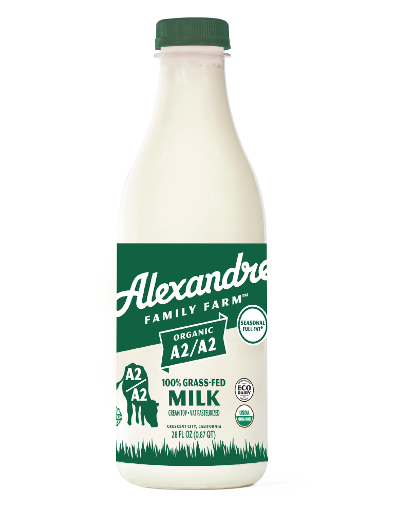 slide 1 of 1, Alexandre Family Farm 100% Grass Fed Milk, 28 fl oz