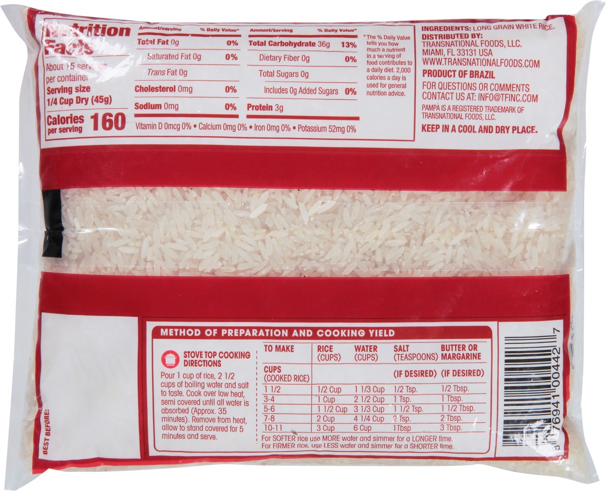 slide 9 of 11, Pampa Long Grain White Rice 24 oz, 24 oz